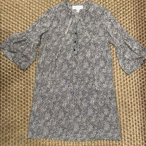 Sara Campbell Black and White Patterned Dress